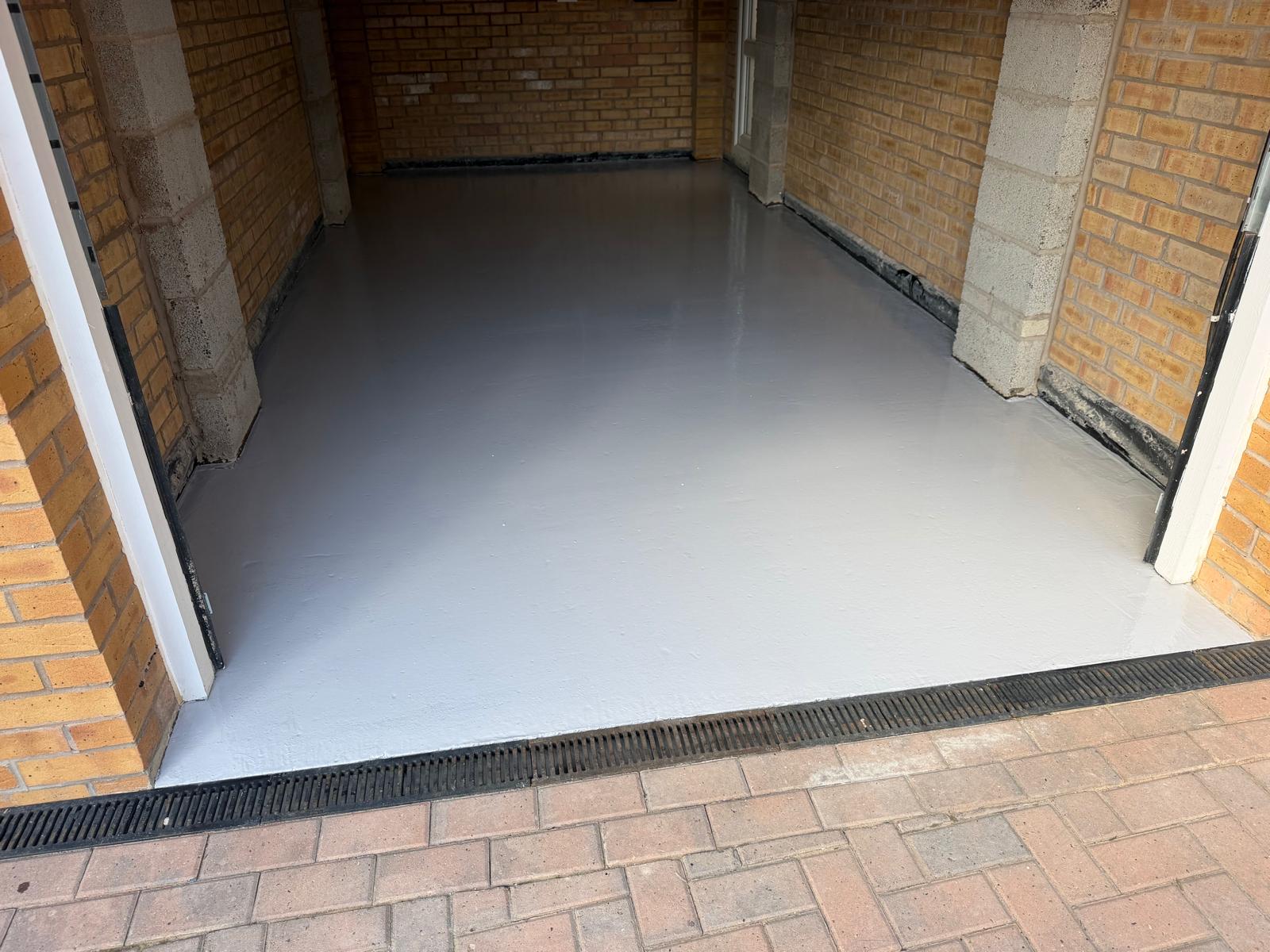 Placeholder renovated garage floor